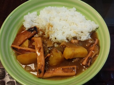 圧力鍋でシーフードカレー